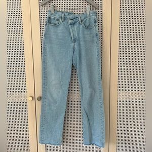 Agolde straight leg criss cross jeans size 27